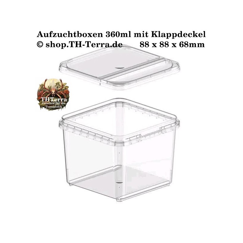 360ml Aufzuchtbox mit Klappdeckel