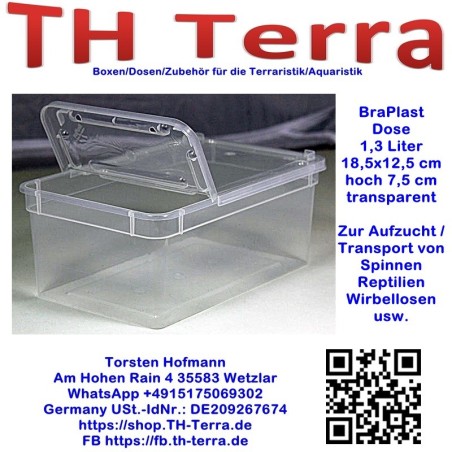 BraPlast Aufzucht- / Transportbox 1,3l