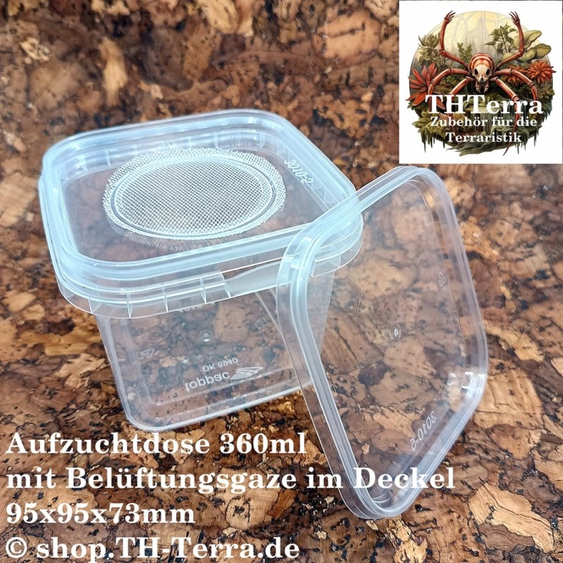360ml Aufzuchtdose Gaze quadratisch