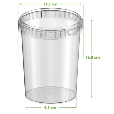 1530 ml Aufzuchtdose rund