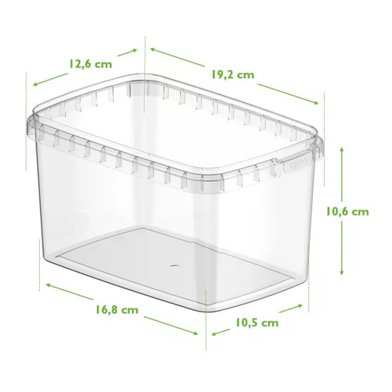 1800 ml Aufzuchtbecher transparent