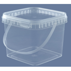 1,18l Eimer Quadratisch transparent