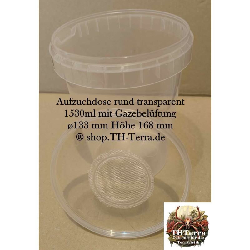 1530 ml Aufzuchtdose Gaze rund