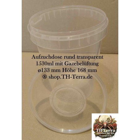 1530 ml Aufzuchtdose Gaze rund