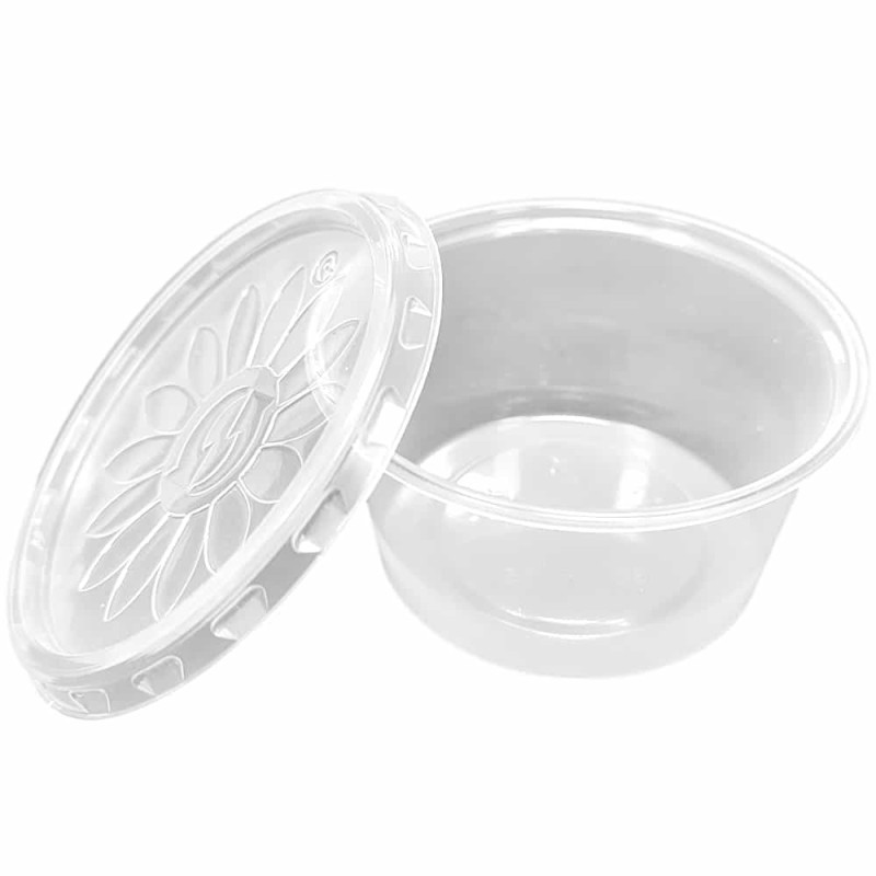 125ml Aufzuchtbecher rund transparent