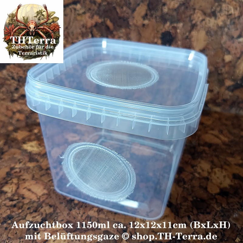 1150ml Aufzuchtdose quadratisch