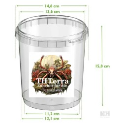 1800 ml Aufzuchtdose rund transparent